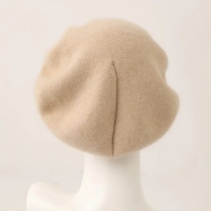 designer fashion cashmere women winter hat custom logo ladies warm computer knitted cashmere beret beanie cap