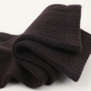 custom design women ladies girls winter rib knitted indoor warm crew cashmere socks stockings