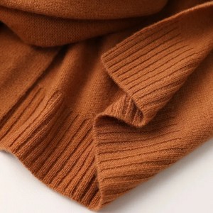 Autumn and winter age reduction 100% pure cashmere shawl ladies knitted all-match knotted shawl
