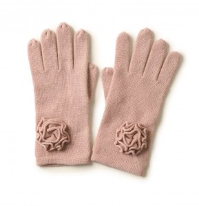 full finger plain knitted goat cashmere knitted gloves winter fashion ladies thermal long luxury woolen warm glove for winter