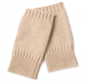 custom design men winter knitted fingerless cashmere mitten gloves women woolen fashion cute warm luxury half finger hand gloves