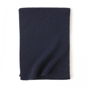 100% pure wool plain knitted scarf stoles custom designer brand winter women ladies warm wool scarves shawl neck warmer