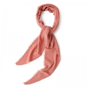 winter triangle 100% real cashmere scarf long women soft knit luxury elegant cute ladies plain scarves shawl