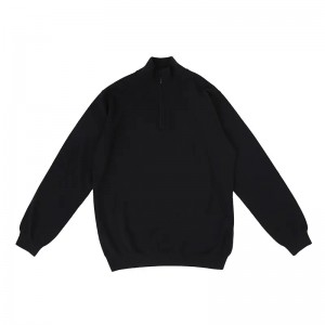 zipper turtleneck pure cashmere knitted Men Sweaters custom solid color knit man long sleeve cashmere pullover sweater