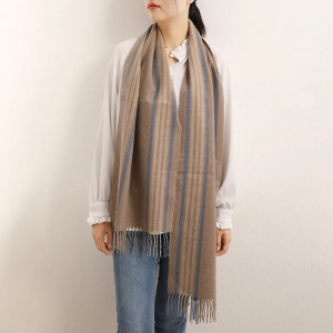 Popular autumn winter men plaid check cashmere scarf luxury soft neck warmer designer casgnere scarves for women stylish