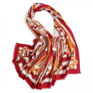 inner mongolian factory wholesale 80s ladies print merino wool scarf winter women fashion cashmere pashmina scarves shawl