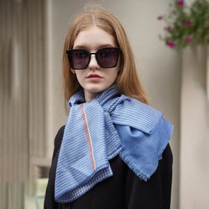wholesale 110x110cm winter women cashmere pashmina scarves shawls luxury soft 100% cashmere houndstooth square scarf stoles