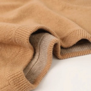 custom sleeveless winter women’s sweater double side reversible ladies vest cashmere cardigan