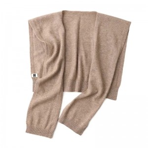 Autumn and winter age reduction 100% pure cashmere shawl ladies knitted all-match knotted shawl