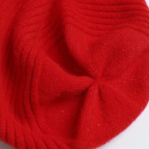 multi color rolled edge cashmere winter hat caps women knitted beanie hat with custom logo