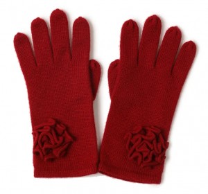 full finger plain knitted goat cashmere knitted gloves winter fashion ladies thermal long luxury woolen warm glove for winter