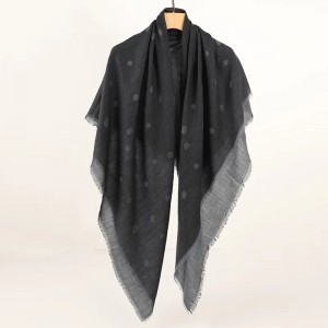 inner mongolia pure wool Cashmere scarf custom designer winter ladies square wool cashmere jacquard woven scarves shawl