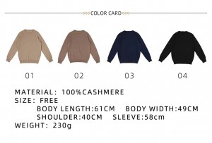 crew neck plain color knitted long sleeve Men Sweaters custom knitted soft fashion inner mongolia cashmere pullover sweater