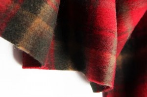 custom plaid lambs wool throw blanket winter luxury soft wearable tartan fleece blanket with long tassel