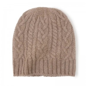 2022 new design men 100% cashmere beanie women luxury fashion cute warm winter hat with custom logo