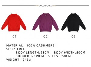 inner mongolia pure cashmere knitted Men’s Sweaters custom plain color knit men cashmere pullover sweater