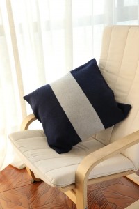 Custom home 50% wool 50% cashmere throw pillow cases cover sofa bed decoration luxury plain woven warm cushions