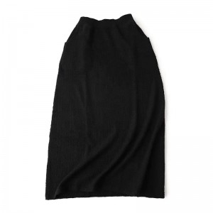 100% cashmere women skirts 2022 new style plain knitted long style ladies winter skirts dress