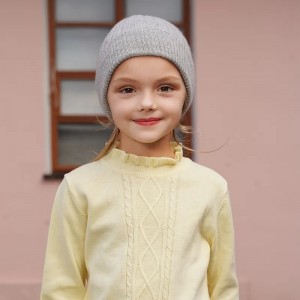 custom embroidery logo women cashmere winter hat luxury fashion knit rib super soft baby kids ny beanie caps
