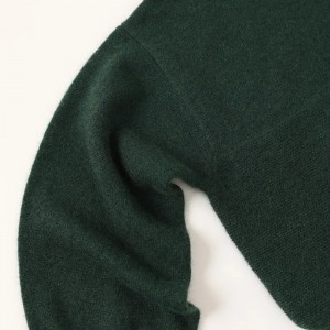 long style rolled edge winter warm cashmere pullover custom fashion plain knitted cashmere Women’s Sweaters