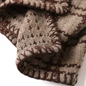 winter travel plaid fleece blanket custom tartan wearable bed 100% wool throw blanket