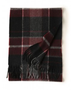 2021 winter women neck warmer check 100% cashmere scarf custom logo designer brand luxury men cashmere tartan scarves