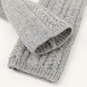 winter warm accessories women knitted cashmere gloves mitten fashion fingerless long gloves