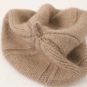 custom designer knitted winter hat beret luxury fashion winter women warm cashmere beanie cap