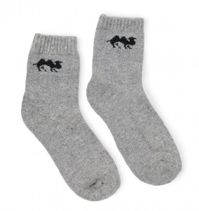 custom designer design men winter socks animal jacquard knitted indoor warm slouch ankle cashmere socks