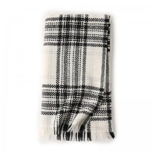 inner mongolian 100% wool scarf luxury fashion women plaid wool scarves shawl