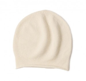 100% pure cashmere women winter ny beanies hats luxury fashion cute plain knit wool bennie caps with Custom embroidery logo