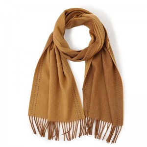reveisible double side winter cashmere scarf women warm custom tassel neck warmer scarves stoles