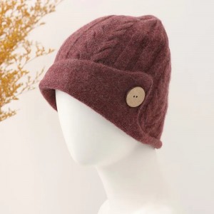 inner mongolia manufacturer wholesale cuffed cashmere beanie winter women warm hat