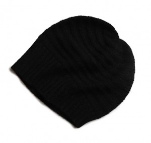 winter woolen pure cashmere beanie hat custom luxury fashion knitted women bennie cap with custom logo