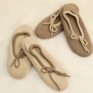 Women Indoor house Light Comfortable Anti-slip pure Cashmere Slippers ladies Home hotel fashion plain knitted winter slippers