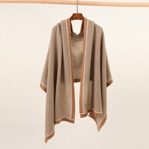 New arrival autumn and winter pure cashmere women shawl oversize knitted 100% cashmere pashmina stole wrap