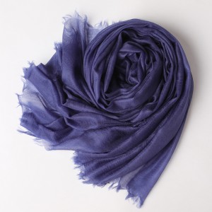 2023 High quality super soft light weight cashmere shawl 300s solid plain woven ring women cashmere scarf wrap stoles