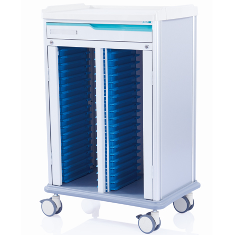 Rapid Delivery for Hospital Medication Trolley - Patient Record Trolley R3703 for Medical Use – Chinabase