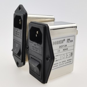 2021 wholesale price Iec Socket Series Emi Filters – Single-phase EMI filter of Two fuses and rocker switch and socket type  ——rated current 1A-10A – Mengsheng