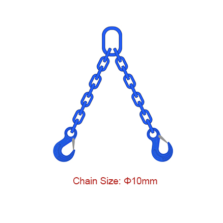 Hot Selling for High Temp Elevator Lifting Chain - Grade 100 (G100) Chain Slings – Dia 10mm EN 818-4 Two Legs Chain Sling – Chigong