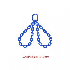 Grade 100 (G100) Chain Slings – Dia 10mm EN 818-4 Endless Sling Two Legs