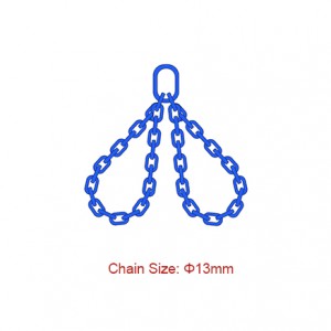 Grade 100 (G100) Chain Slings – Dia 13mm EN 818-4 Endless Sling Two Legs