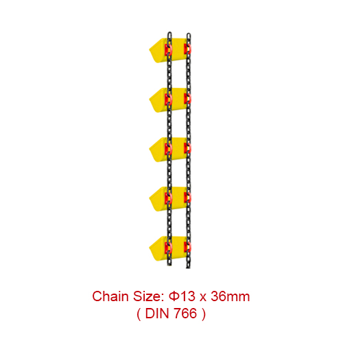 Manufactur standard Stainless Steel Link Chain - Conveyor and Elevator Chains – 13*36mm DIN 766 Round Steel Link Chain  – Chigong