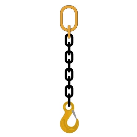 China Grade 80 (G80) Chain Slings – Dia 19mm EN 818-4 Two Legs Chain ...