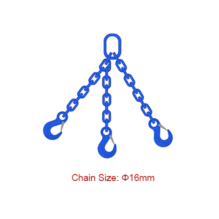 Manufacturing Companies for G100 Lifting Chain - Grade 100 (G100) Chain Slings – Dia 16mm EN 818-4 Three Legs Chain Sling – Chigong