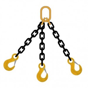 Grade 80 (G80) Chain Slings – Dia 22mm EN 818-4 One Leg Sling With Shortener