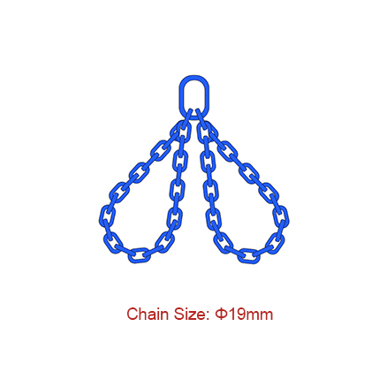 Big discounting 3 Leg Lifting Chain - Grade 100 (G100) Chain Slings – Dia 19mm EN 818-4 Endless Sling Two Legs – Chigong