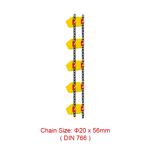 Hot-selling Motorised Chain Pulley Block 2 Ton - Conveyor and Elevator Chains – 20*56mm DIN 766 Round Steel Link Chain  – Chigong