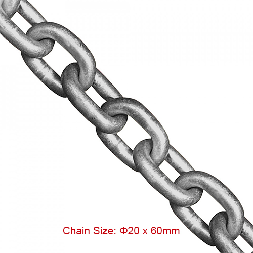 Low price for Fishing Net Round Steel Link Chain - Fishing Chains – 20*60mm DIN763, DIN764, DIN766 Aquaculture Mooring Chain – Chigong