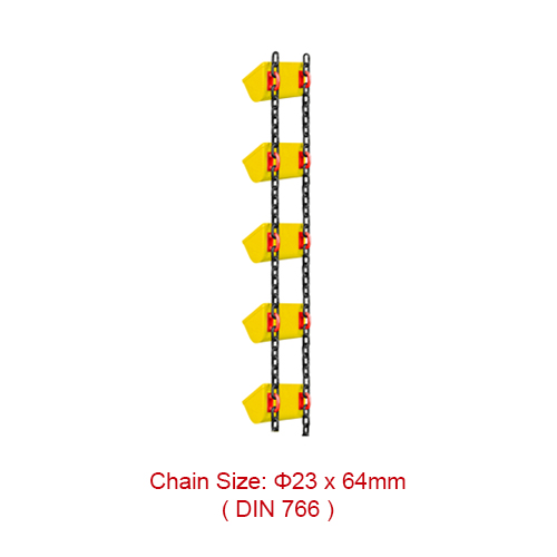 Cheap PriceList for Grommet Sling - Conveyor and Elevator Chains – 23*64mm DIN 766 Round Steel Link Chain  – Chigong